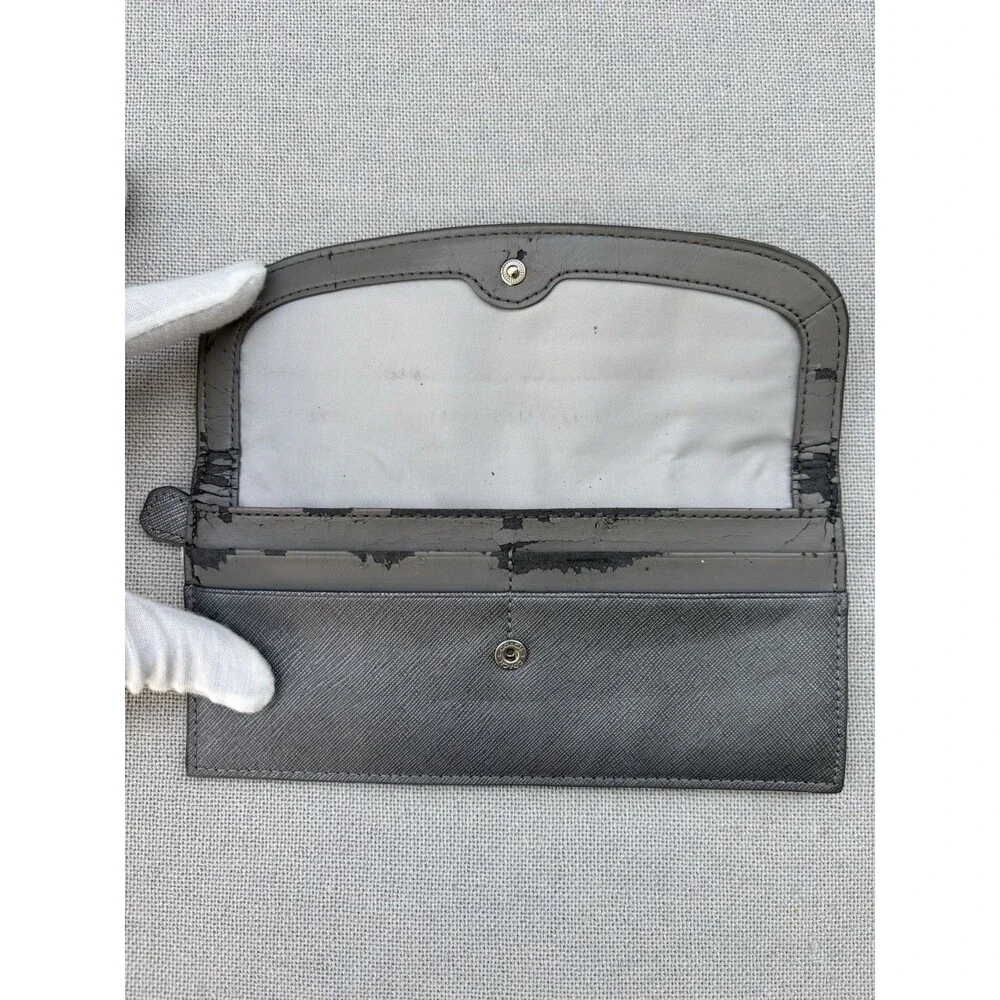 COACH Darcy Soft Wallet / Long Flap Wallet Saffiano Leather